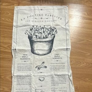 Poutine Print Kitchen Towel
